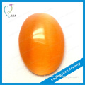 Hot sale high quality orange cat eye beads for jewelry making